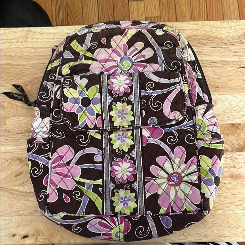 Vera Bradley Floral Quilted Backpack